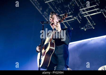 Manchester, Großbritannien. 27. Oktober 2018. Rick Astley führt in der Manchester Arena an seine UK-Tour, Manchester 27/10/2018 Credit: Gary Mather/Alamy leben Nachrichten Stockfoto