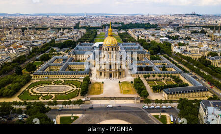 Paris Army Museum und Grab von Napoleon oder Musee de l'Armee des Invalides, Paris, Frankreich Stockfoto