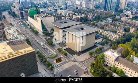 Bibliothek von Sichuan, Chengdu, China Stockfoto