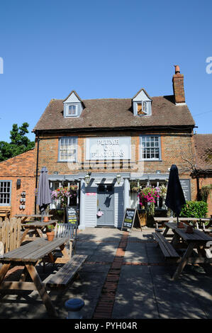 Plume of Feathers Inn, Little Wymondley, Hertfordshire, wahrscheinlich wurde ein Public House im neunzehnten Jahrhundert. Stockfoto