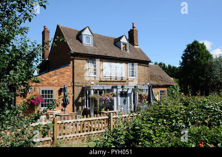 Plume of Feathers Inn, Little Wymondley, Hertfordshire, wahrscheinlich wurde ein Public House im neunzehnten Jahrhundert. Stockfoto