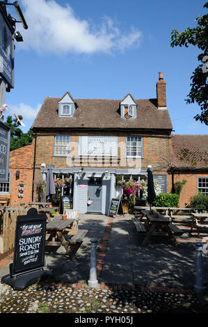 Plume of Feathers Inn, Little Wymondley, Hertfordshire, wahrscheinlich wurde ein Public House im neunzehnten Jahrhundert. Stockfoto