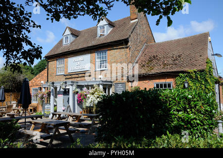 Plume of Feathers Inn, Little Wymondley, Hertfordshire, wahrscheinlich wurde ein Public House im neunzehnten Jahrhundert. Stockfoto