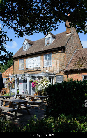 Plume of Feathers Inn, Little Wymondley, Hertfordshire, wahrscheinlich wurde ein Public House im neunzehnten Jahrhundert. Stockfoto