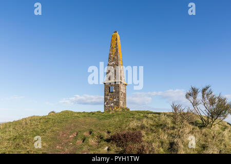 Die Lynedoch Obelisk in der Nähe von Scone in Perth und Kinross, Schottland, Großbritannien Stockfoto