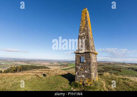 Die Lynedoch Obelisk in der Nähe von Scone in Perth und Kinross, Schottland, Großbritannien Stockfoto