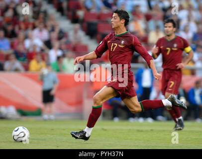 Mungersdorfer Stadion Köln Deutschland 11.6.2006, Berlin, Deutschland, FIFA WM 8, Angola vs. Portugal 0:1 - - - - CRISTIANO RONALDO (POR) Stockfoto