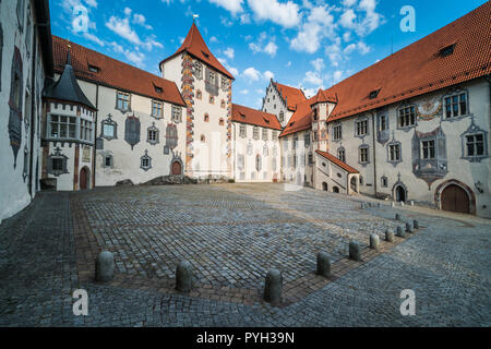 Schloss in Füssen, Deutschland, Europa. Stockfoto