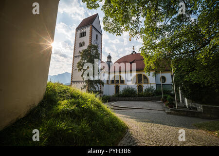 Benediktinerkloster St. Mang, Füssen, Bayern, Deutschland, Europa. Stockfoto