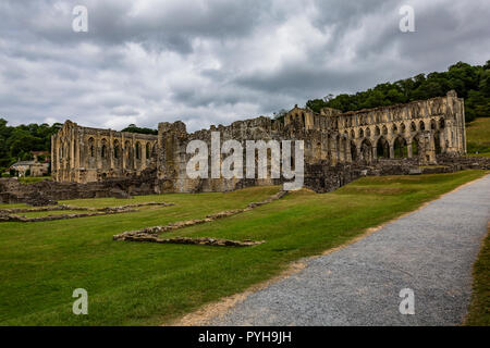 Rievaulx Abtei Stockfoto