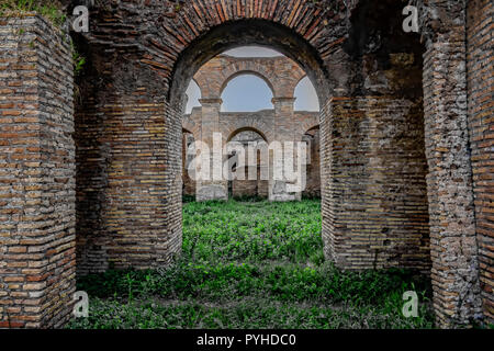 Die archäologischen Ausgrabungen von Ostia Antica, Rom Italien Stockfoto