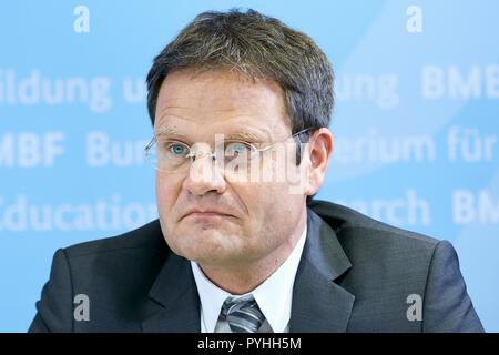 Berlin, Deutschland - Prof. Dr. Markus Rex, Klimaforscher am Alfred-Wegener-Institut und Leiter des Mosaik Expedition. Stockfoto