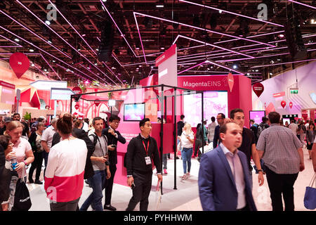 Berlin, Deutschland - der Deutschen Telekom AG Stand auf der IFA 2018. Stockfoto