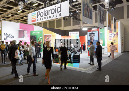 Berlin, Deutschland - Polaroid präsentiert sich auf der IFA 2018. Stockfoto