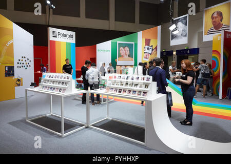 Berlin, Deutschland - Polaroid präsentiert sich auf der IFA 2018. Stockfoto