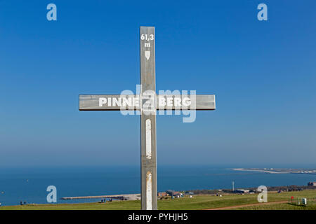 Der höchste Punkt der Landkreis Pinneberg, Helgoland, Schleswig-Holstein, Deutschland Stockfoto