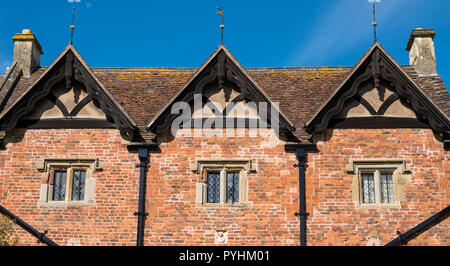 Die Abtei Gateway jetzt das Museum, Great Malvern, Worcestershire, England, Europa Stockfoto