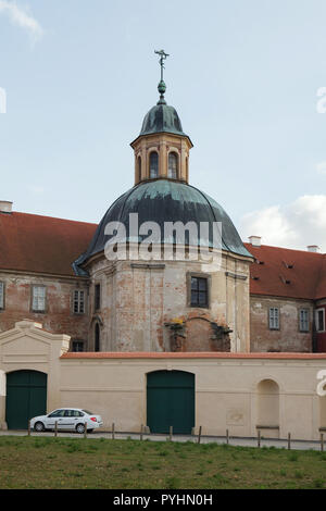 Barocken Kapitelsaal des Klosters Plasy Plasy (Klášter) von tschechischen Barock Architekten Kilian Ignaz Dientzenhofer und in 1738-1740 in Plasy in Westböhmen, Tschechien. Stockfoto