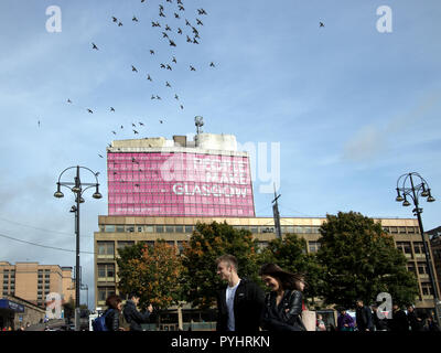 Sommer auf dem George Square, Glasgow, Schottland Stockfoto