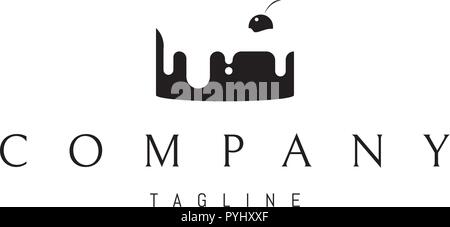 Kuchen vektor Logo Image Stock Vektor