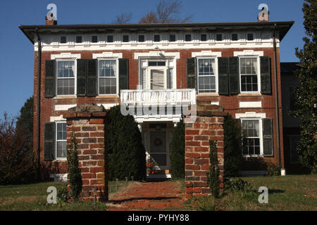 Große klassische Villa in Virginia, USA Stockfoto