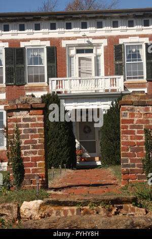 Große klassische Villa in Virginia, USA Stockfoto