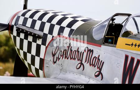 North American TF 51 D Mustang "Maria" (G-TFSI) Stockfoto