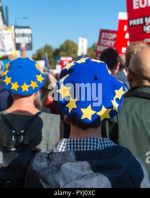 März für eine Abstimmung und gegen Brexit in London Stockfoto