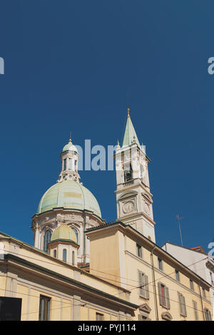 Katholische Kirche (Chiesa di San Giorgio Al Palazzo). Mailand, Italien Stockfoto