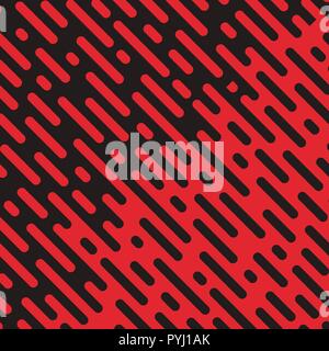 Abgerundete Linien Muster. Hintergrund mit halftone Übergang. Stock Vektor