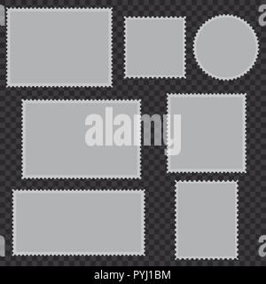 Leer Briefmarken eingestellt. Vector Illustration Stock Vektor