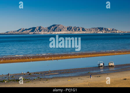 Bahia de San Felipe, Blick vom Malecon in San Felipe, Baja California, Mexiko Stockfoto