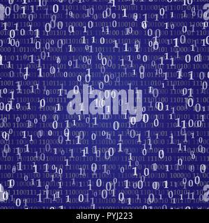 Zusammenfassung Hintergrund mit Zahlen. Der binäre Code Stock Vektor