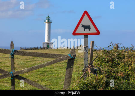 Faro de Lastres, Asturien, Spanien, Europa Stockfoto