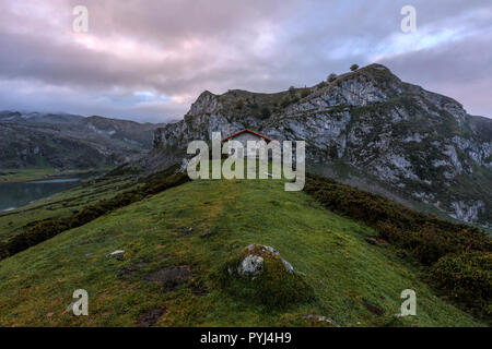 Seen von Covadonga in Asturien, Spanien, Europa Stockfoto