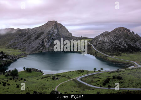 Seen von Covadonga in Asturien, Spanien, Europa Stockfoto