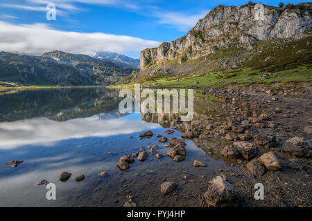 Seen von Covadonga in Asturien, Spanien, Europa Stockfoto