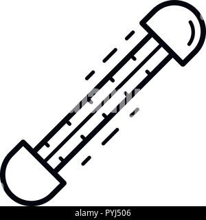 Fenster thermometer Symbol, outline Style Stock Vektor