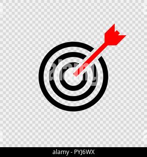 Zielsymbol, Vector Illustration für Design Stock Vektor
