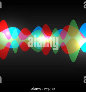 Abstrakt gesprochen Sound wave Vector Stock Vektor