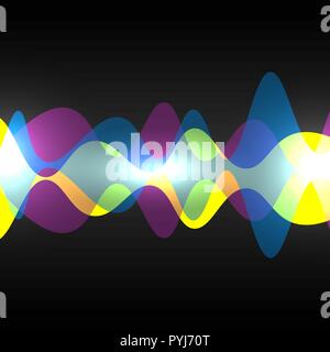 Abstrakt gesprochen Sound wave Vector Stock Vektor