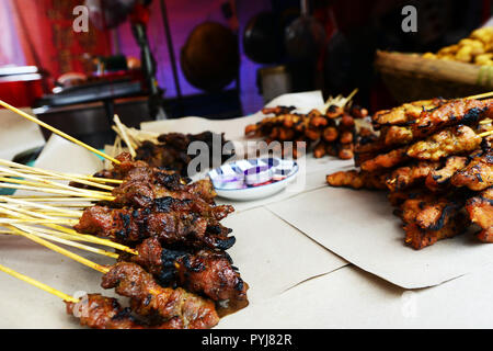 Malay Satay sticks Stockfoto