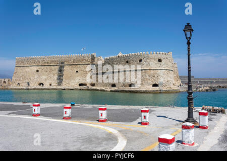 Venezianische Burg (Castello a mare), Heraklion (irakleio), Irakleio Region, Kreta (Kriti), Griechenland Stockfoto