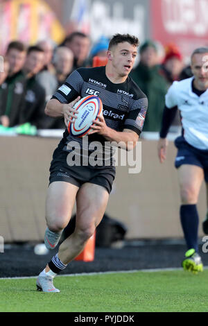 Die Newcastle Falcons Adam Radwan während der Premiership Rugby Cup Match am Kingston Park, Newcastle. PRESS ASSOCIATION Foto. Bild Datum: Sonntag, Oktober 28, 2018. Siehe PA Geschichte RUGBYU Newcastle. Foto: Richard Verkäufer/PA-Kabel. Einschränkungen: Nur für den redaktionellen Gebrauch bestimmt. Keine kommerzielle Nutzung. Stockfoto