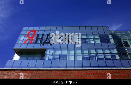 25 März 2018, Moskau, Russland. Das Büro der Firma Yandex. Stockfoto