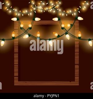 Weihnachtsbeleuchtung für Dekoration Stock Vektor