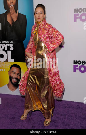 NEW YORK, NY - 28. Oktober: Pat Cleveland besucht "Nobody's Fool" New York Premiere bei AMC Lincoln Square Theater am Oktober 28, 2018 in New York City. Credit: Ron Adar/Alamy leben Nachrichten Stockfoto