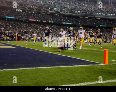 San Diego, Kalifornien, USA. 27 Okt, 2018. bei SDCCU Stadion in San Diego, Kalifornien. Michael Cazares/Cal Sport Media/Alamy leben Nachrichten Stockfoto