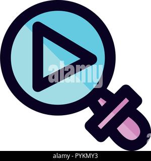 Auf das Symbol Suche Template Vector Sign Design Stock Vektor