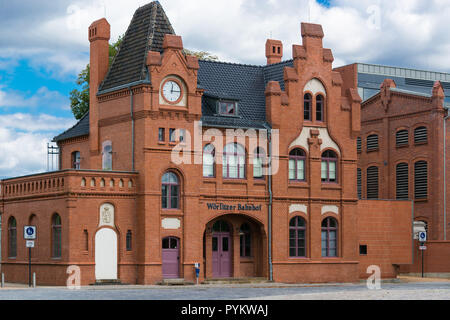 Woerlitzer Bahnhof, Dessau, Sachsen-Anhalt, Deutschland Stockfoto